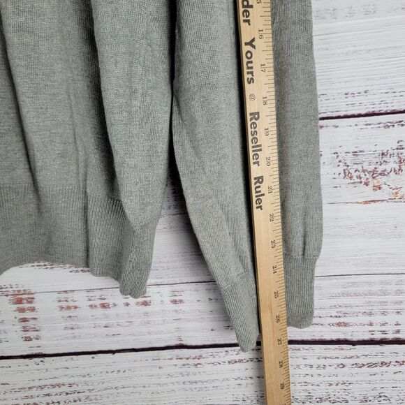 Banana Republic Luxury Blend Sweatshirt Mens Size L Gray Preppy Silk Blend - Picture 3 of 9